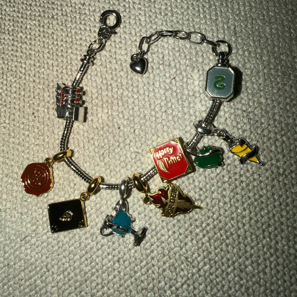 Harry Potter Themed Charm Bracelet Colorful Charms